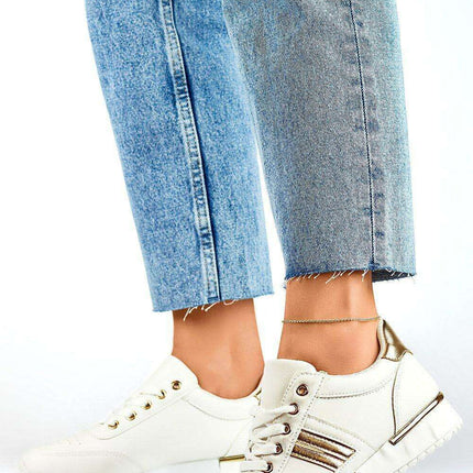 PRIMO White Eco Leather Athletic Shoes