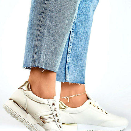 PRIMO White Eco Leather Athletic Shoes