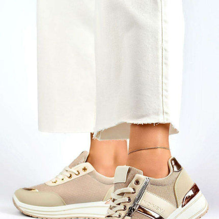 PRIMO Beige Athletic Shoes