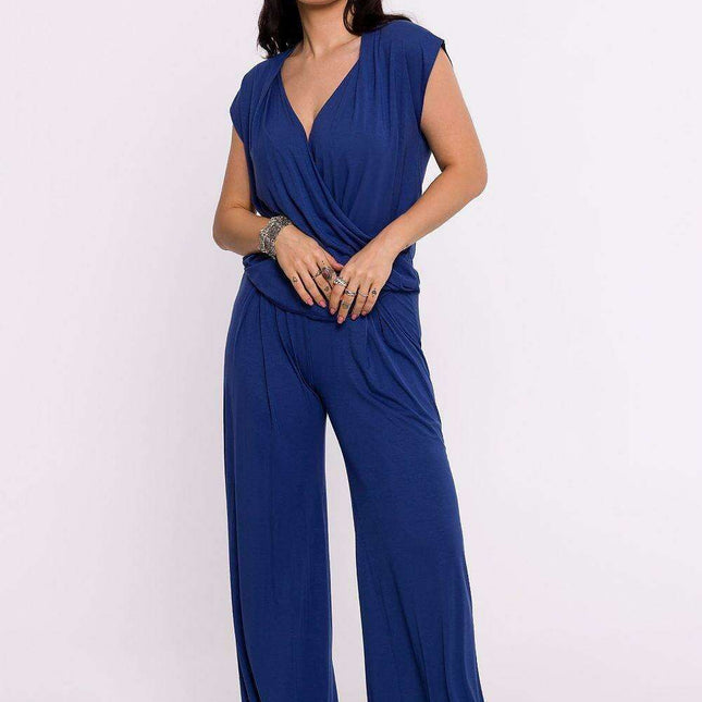 Chic Draped Knit Blouse