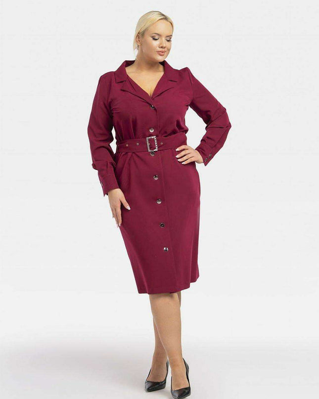 Chic Plus Size Professional Dress - Karko
