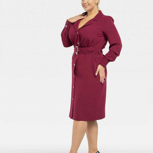 Chic Plus Size Professional Dress - Karko