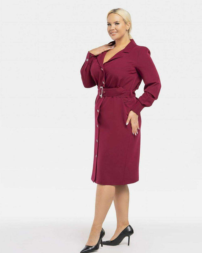 Chic Plus Size Professional Dress - Karko