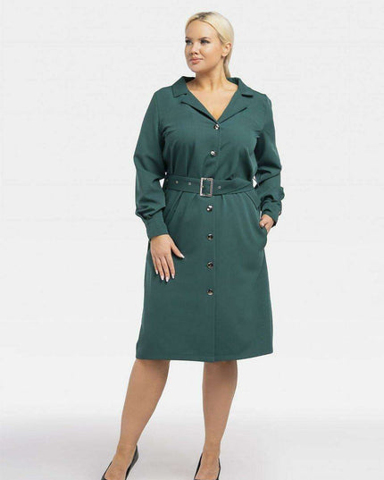 Chic Plus Size Professional Dress - Karko