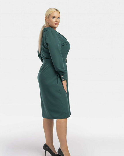 Chic Plus Size Professional Dress - Karko