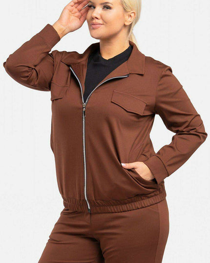 Karko Plus Size Cozy Knit Sweatshirt