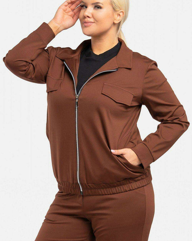 Karko Plus Size Cozy Knit Sweatshirt