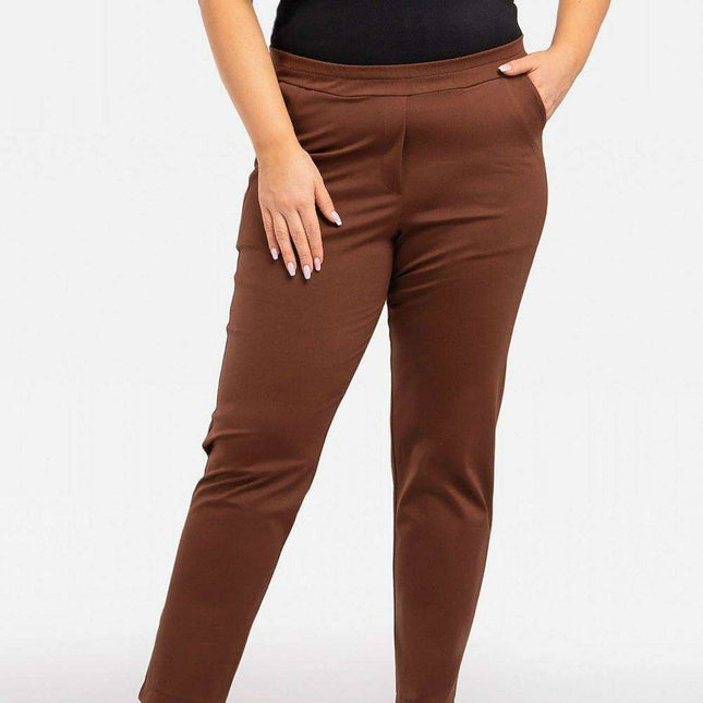 Karko Chic Plus Size Knit Trouser Ensemble for Modern Women