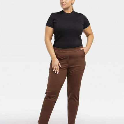 Karko Chic Plus Size Knit Trouser Ensemble for Modern Women