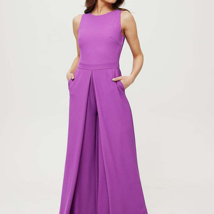 Polish Elegance Wide-Leg Jumpsuit for Timeless Style