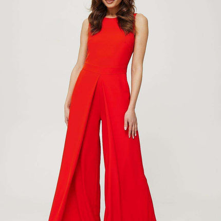 Polish Elegance Wide-Leg Jumpsuit for Timeless Style