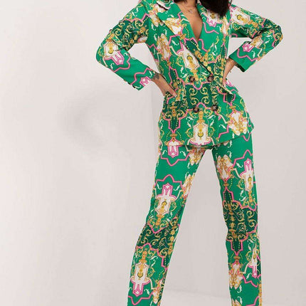 Chic Italy Moda Womens Suit Jacket And Trousers Set