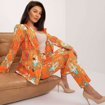 Chic Italy Moda Womens Suit Jacket And Trousers Set