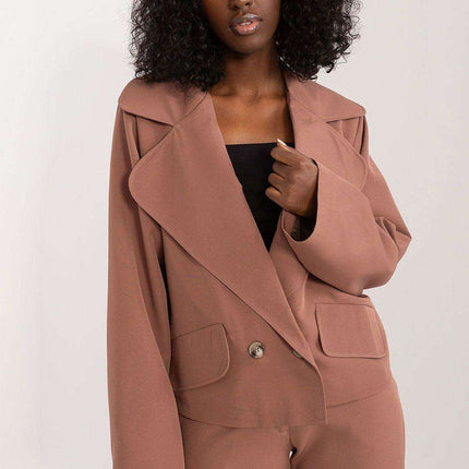 Elegant Double-Breasted Lakerta Blazer