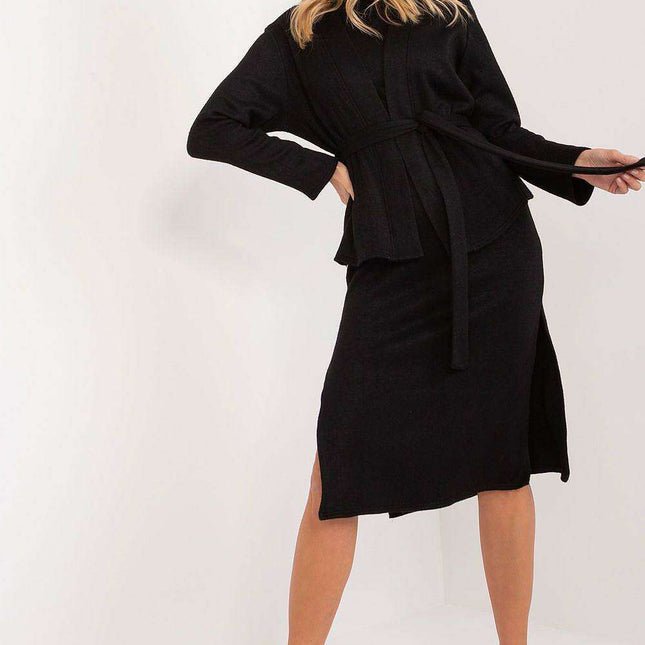 Lakerta Angora Cardigan and Dress Set: Effortless Elegance for Every Event