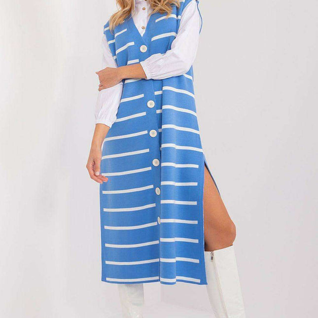 Chic Striped Midi Dress with Romantic Heart Neckline for Everyday Elegance