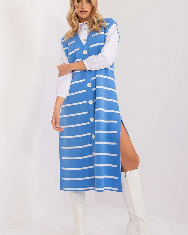 Chic Striped Midi Dress with Romantic Heart Neckline for Everyday Elegance