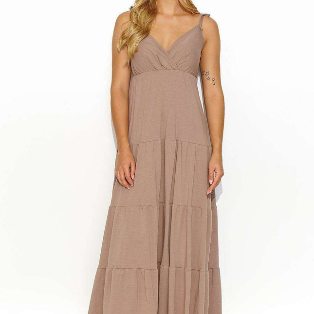 Golden Radiance Maxi Gown