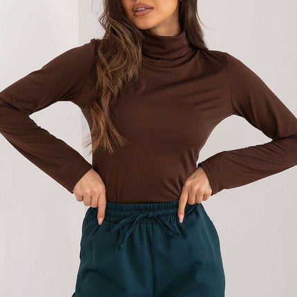 Lakerta Chic Cotton Turtleneck Blouse for Effortless Style