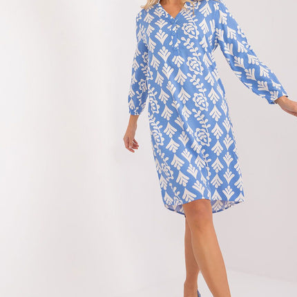 Stylish Eco-Conscious Asymmetrical Viscose Shirt Dress - Très Elite