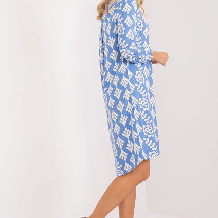 Stylish Eco-Conscious Asymmetrical Viscose Shirt Dress - Très Elite