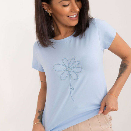 Charming Floral Elegance Blouse - Women's Stylish Cotton Top