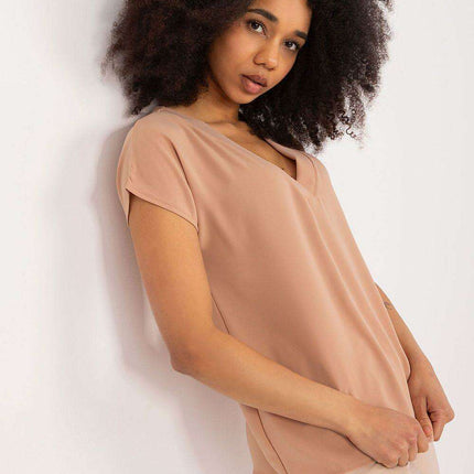 Elegant Heart-Cut Blouse