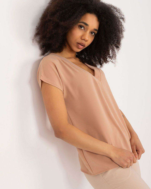 Elegant Heart-Cut Blouse