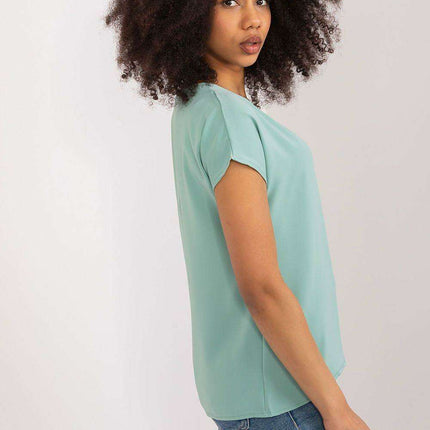 Elegant Heart-Cut Blouse