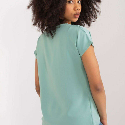 Elegant Heart-Cut Blouse