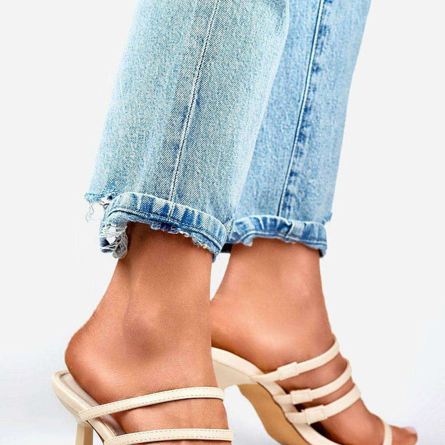 Elegant Stiletto Heel Summer Flip-flops