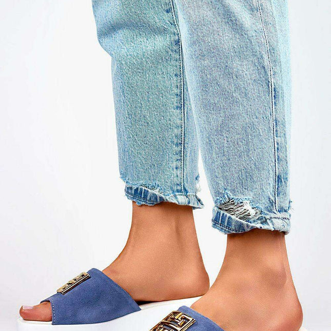 Chic Summer Leather Flip-flops