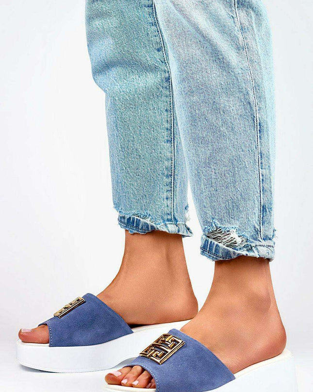 Chic Summer Leather Flip-flops