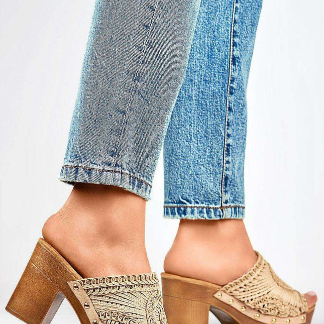 Eco-Chic Heeled Sandals by Primo