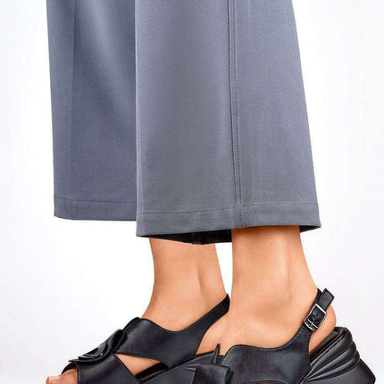 Sophisticated Leather Ankle-Strap High-Heel Sandals