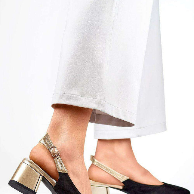 Sophisticated Eco-Friendly Block Heel Pumps