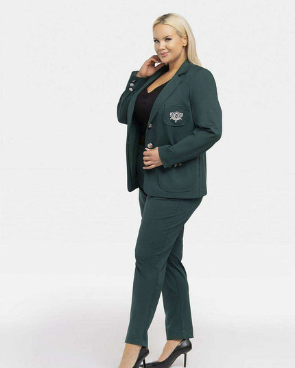 Elegant Plus Size Appliqué Blazer "Karko"