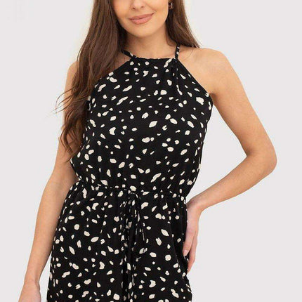 Elegant Deep V-Neck Black Jumpsuit by Ax Paris