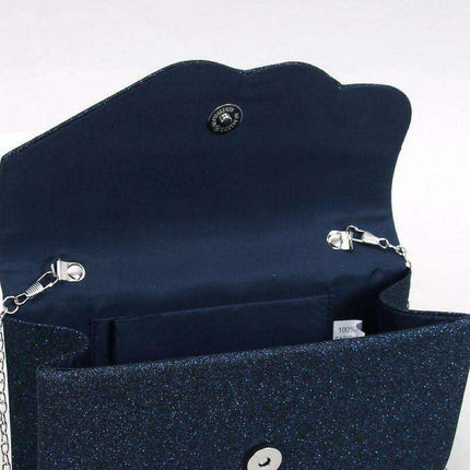 Shimmering Iridescent Evening Clutch with Versatile Chain by Inello