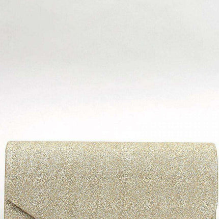 Iridescent Glamour Fabric Clutch with Removable Chain