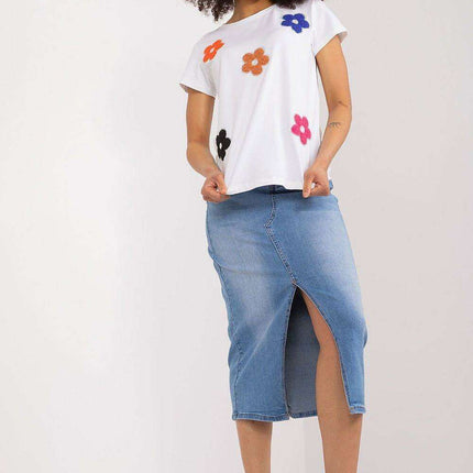 Elegant Floral Embellished Cotton Blouse for Every Occasion