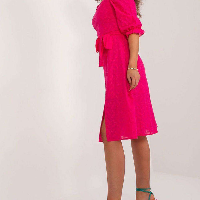 Sun-Kissed Cotton Midi Dress - Made in Europe