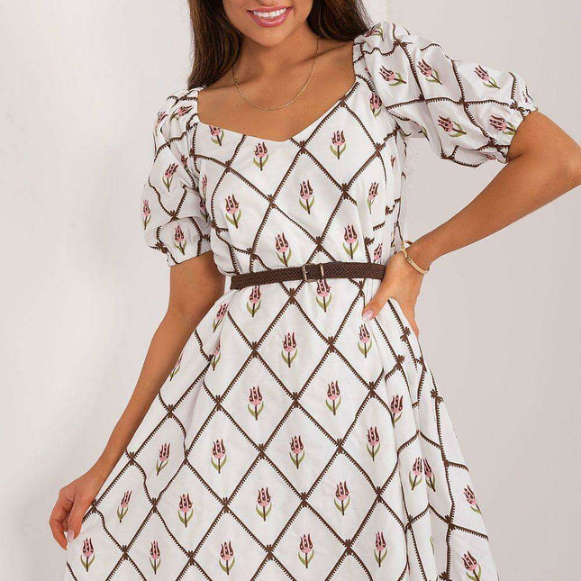 Summer Elegance Embroidered Cotton Dress