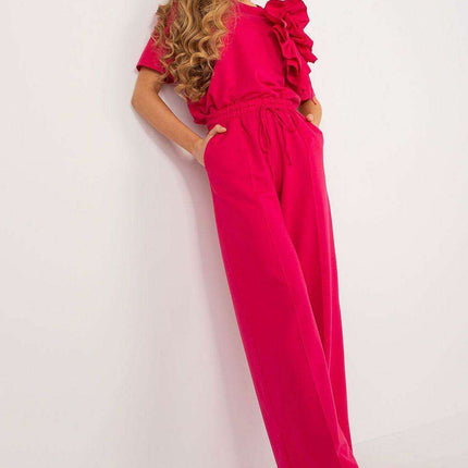 Lakerta Women's Straight-Leg Cotton Blend Trousers