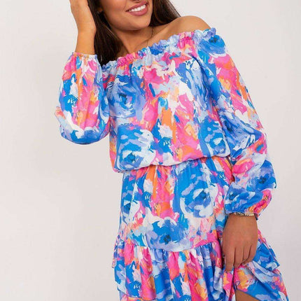 Cheerful Parisian Mini Dress for Summer Adventures