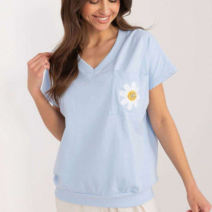 Floral Charm Cotton Blouse For Women Elegant Comfort