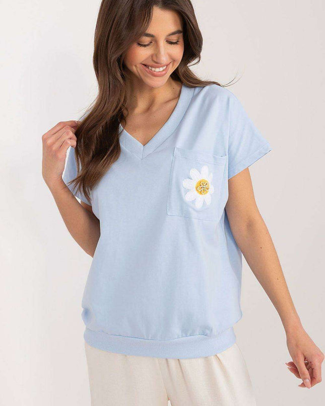 Floral Charm Cotton Blouse For Women Elegant Comfort