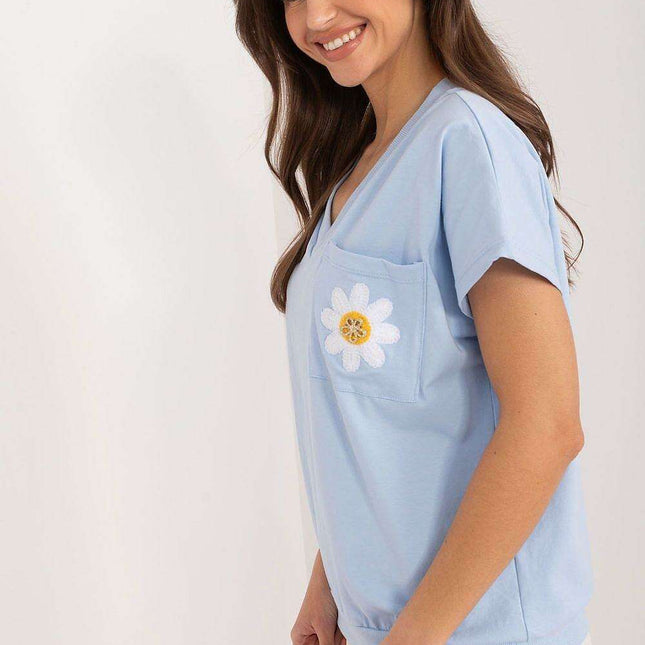 Floral Charm Cotton Blouse For Women Elegant Comfort