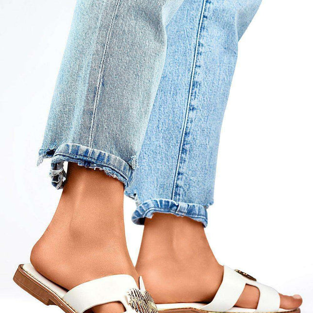 Chic Heart Embellished Sandals