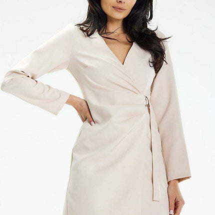 Sophisticated Envelope Mini Robe Dress for Office and Formal Events